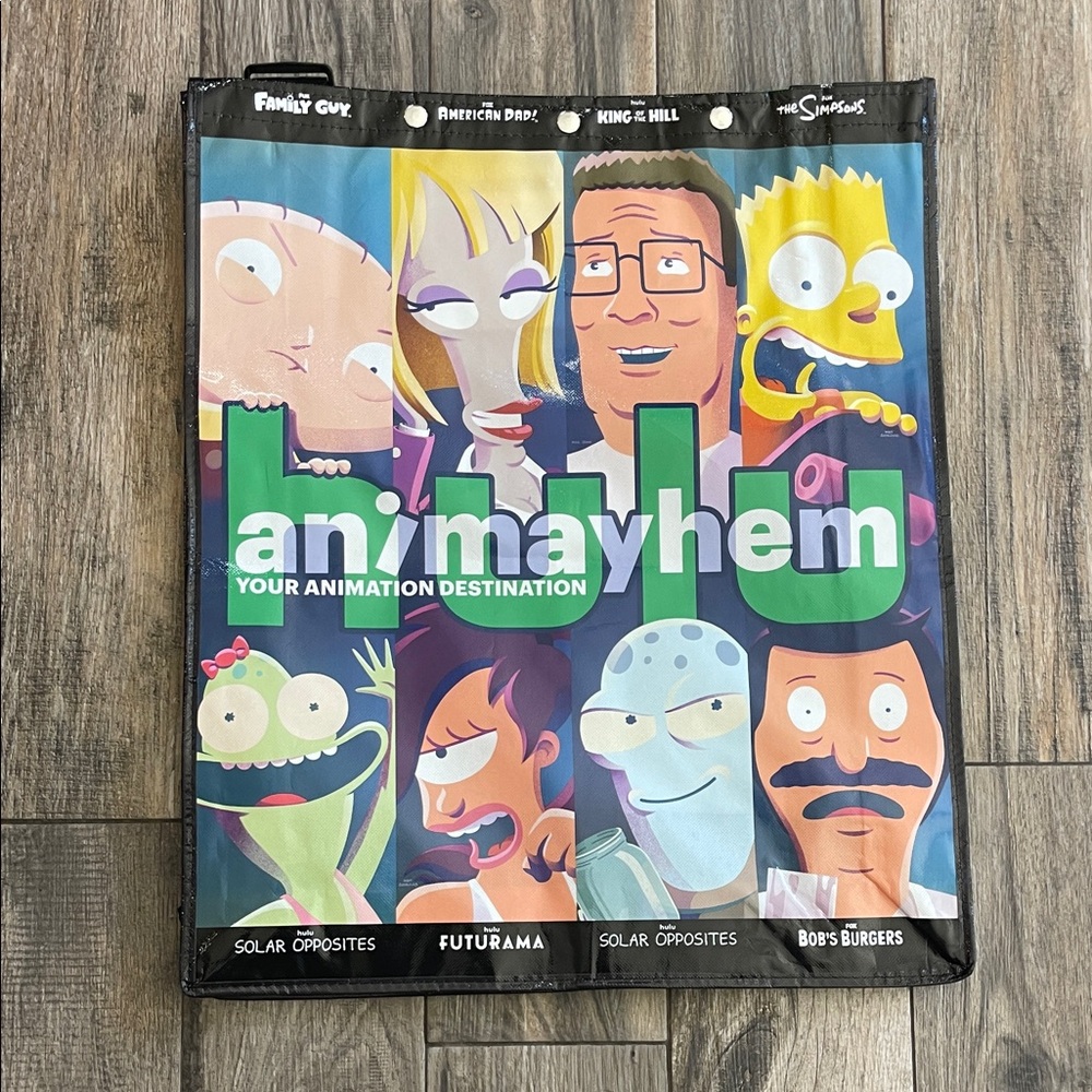 Animation Comic Con 2025 Tote Bag with Cartoon Characters